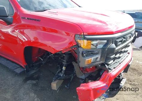 2024 Chevrolet Silverado 1500 2Wd Short Bed Custom из США, поврежденный, VIN 1GCPABEK5RZ337290